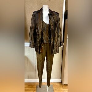 90s Carlisle Silk Trouser and Jacket Set